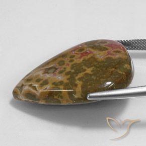 Jasper Gemstone in 32.2 x 25.5 mm Size for Sale, Jasper Stone in Multicolor Color