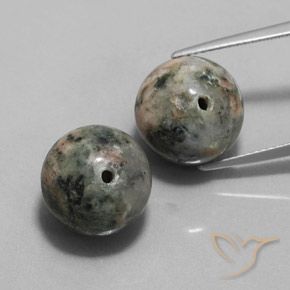 24.81 ct Drilled Sphere Jasper, 12.3 mm From India, Photo A