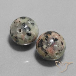25.59 ctw Multicolor Jasper Stones, Natural Jasper in Drilled Sphere Shape for Sale