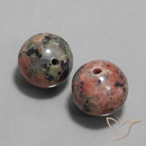 24.57 ctw Multicolor Jasper Stones, Natural Jasper in Drilled Sphere Shape for Sale