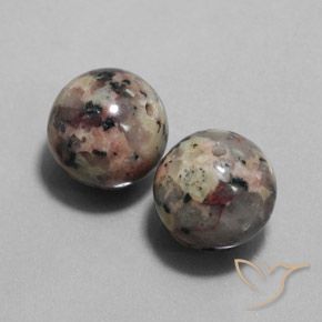 24.11 ctw Multicolor Jasper Stones, Natural Jasper in Drilled Sphere Shape for Sale