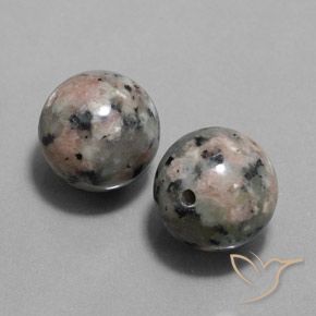 26.18 ctw Multicolor Jasper Stones, Natural Jasper in Drilled Sphere Shape for Sale