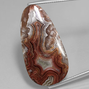 26,31 ct fancy-schliff Jaspis aus Indonesien, Größe: 34,7 x 18mm, Reinheit: Opaque, Garantiert echter Edelstein, 1 Stück Jaspis in Mehrfarbig Farbe, Mohs-Härte von 6,5 - 7 Geeignet für den täglichen Gebrauch im Schmuck, Photo A