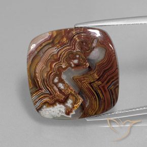 17.20ct Natural Multicolor Jasper, Cushion, Opaque