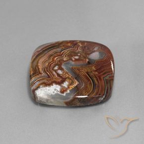 17.20 ct Multicolor Jasper Stone, Natural Jasper in Cushion Cabochon Shape for Sale