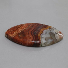 29.57 ct Multicolor Jasper Stone, Natural Jasper in Marquise Cabochon Shape for Sale