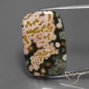 Diaspro a cuscino da 20,08 ct, 23,9 x 15,9 mm dall'India, Photo A