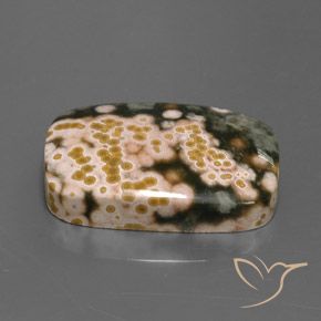 20.08 ct Multicolor Jasper Stone, Natural Jasper in Cushion Cabochon Shape for Sale