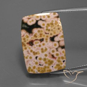 20.83ct Natural Multicolor Jasper, Baguette, Opaque