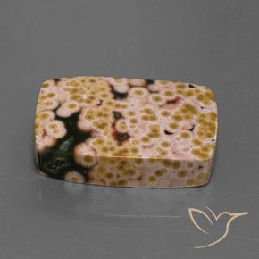 20.83 ct Multicolor Jasper Stone, Natural Jasper in Baguette Cabochon Shape for Sale