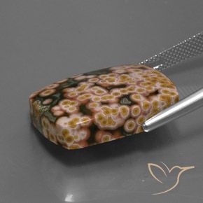 Jasper Gemstone in 22.1 x 16.7 mm Size for Sale, Jasper Stone in Multicolor Color