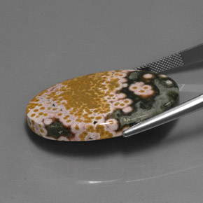 Jasper Gemstone in 36.5 x 23.5 mm Size for Sale, Jasper Stone in Multicolor Color