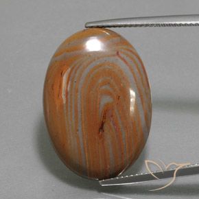 17.79ct Natural Multicolor Jasper, Oval, Opaque
