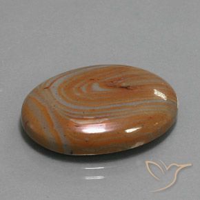 17.79 ct Multicolor Jasper Stone, Natural Jasper in Oval Cabochon Shape for Sale