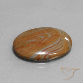12.58 ct Multicolor Jasper Stone, Natural Jasper in Oval Cabochon Shape for Sale