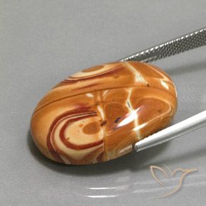 Jasper Gemstone in 25 x 18 mm (calibrated) Size for Sale, Jasper Stone in Multicolor Color