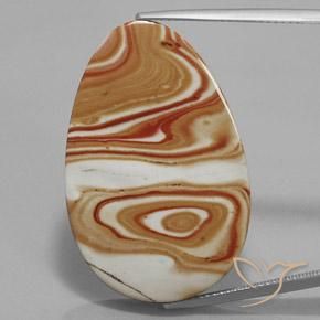 29.42ct Natural Multicolor Jasper, Oval, Opaque