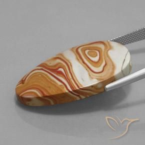Jasper Gemstone in 34.2 x 22.4 mm Size for Sale, Jasper Stone in Multicolor Color