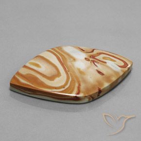 34.74 ct Multicolor Jasper Stone, Natural Jasper in Fancy Cabochon Shape for Sale