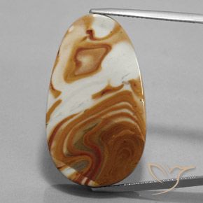 30.93ct Natural Multicolor Jasper, Fancy, Opaque