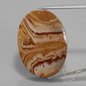 38.71ct Natural Multicolor Jasper, Oval, Opaque