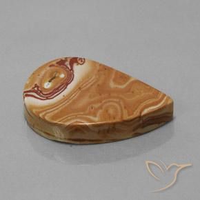 32.31 ct Multicolor Jasper Stone, Natural Jasper in Half Heart Cabochon Shape for Sale