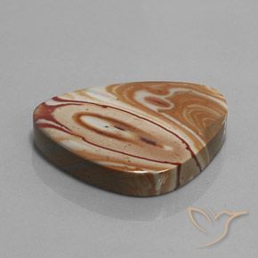 35.99 ct Multicolor Jasper Stone, Natural Jasper in Fancy Cabochon Shape for Sale