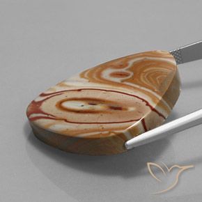 Jasper Gemstone in 31.7 x 23.7 mm Size for Sale, Jasper Stone in Multicolor Color