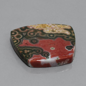 36.00 ct Multicolor Jasper Stone, Natural Jasper in Fancy Cabochon Shape for Sale