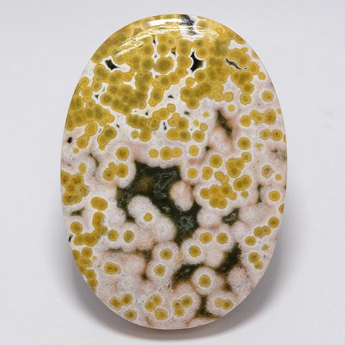 Multicolor Jasper Gem - 34.8ct Oval Cabochon (ID: 363802)