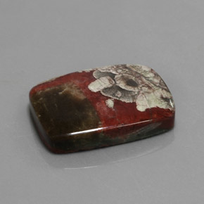 25.26 ct Multicolor Jasper Stone, Natural Jasper in Cushion Cabochon Shape for Sale