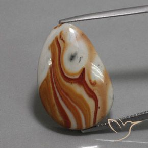 16.78ct Natural Multicolor Jasper, Fancy, Opaque