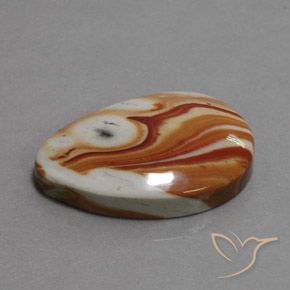 16.78 ct Multicolor Jasper Stone, Natural Jasper in Fancy Cabochon Shape for Sale