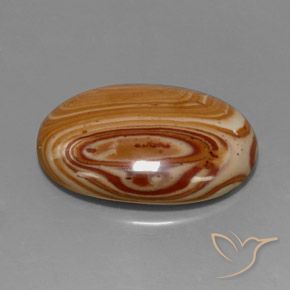17.32 ct Multicolor Jasper Stone, Natural Jasper in Oval Cabochon Shape for Sale