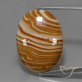 18.47ct Natural Multicolor Jasper, Oval, Opaque