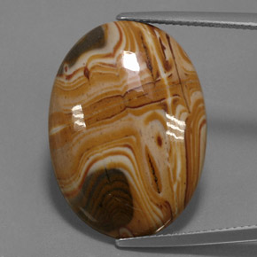 Многоцветный Яшма Камень - 16.1ct Овал Кабошон (ID: 364007)