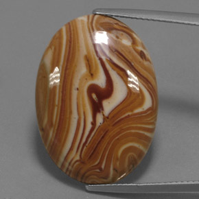 Multicolor Jasper Gem - 16.7ct Oval Cabochon (ID: 364010)