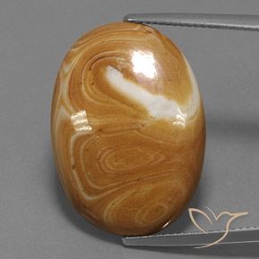 16.21ct Natural Multicolor Jasper, Oval, Opaque