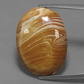 Jaspe Cabujón Óvalo de 17,25 ct de Indonesia, Dimensión 24,5 x 18,1mm, Claridad Opaco, Piedra preciosa natural No tratado, 1 pieza de Jaspe en color Multicolor, Dureza Mohs de 6.5 - 7 Adecuado para joyas de uso diario, Photo A