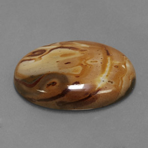 19.06 ct Multicolor Jasper Stone, Natural Jasper in Oval Cabochon Shape for Sale