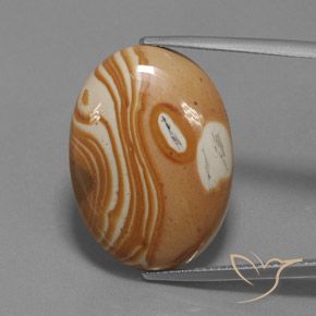 19.58ct Natural Multicolor Jasper, Oval, Opaque