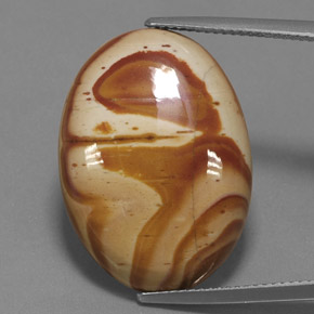 Multicolor Jasper Gem - 19.5ct Oval Cabochon (ID: 364063)