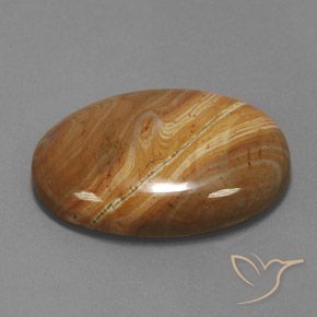 19.95 ct Multicolor Jasper Stone, Natural Jasper in Oval Cabochon Shape for Sale