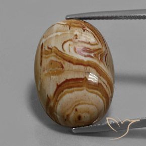 13.71ct Natural Multicolor Jasper, Oval, Opaque