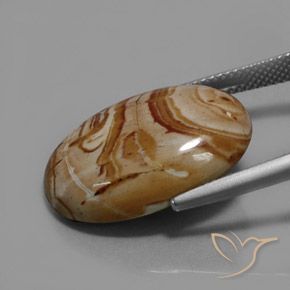 Jasper Gemstone in 22.1 x 16 mm Size for Sale, Jasper Stone in Multicolor Color