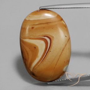17.52ct Natural Multicolor Jasper, Oval, Opaque