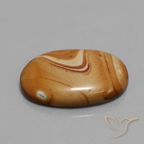 17.52 ct Multicolor Jasper Stone, Natural Jasper in Oval Cabochon Shape for Sale