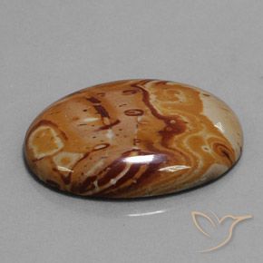 11.88 ct Multicolor Jasper Stone, Natural Jasper in Oval Cabochon Shape for Sale