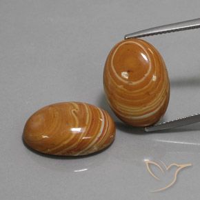 19.77 ct Oval Jasper, 17.9 x 13.1 mm From Indonesia, Photo A