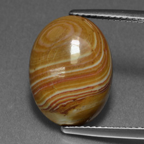 7.34 ct Multicolor Jasper Gemstone, Jasper Gem in Oval Cabochon Shape for Sale.